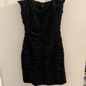 WINDSOR Black Ruched Dress